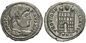 1 Follis /  AE3 Römische Kaiserzeit (27BC-395) Bronze Konstantin I (272 - 337)