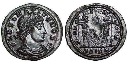1 Follis /  AE3 Römische Kaiserzeit (27BC-395) Bronze Dalmatius (?-337)