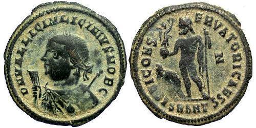 1 Follis /  AE3 Römische Kaiserzeit (27BC-395) Bronze Licinius II (315-326)