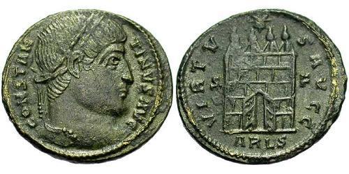 1 Follis /  AE3 Römische Kaiserzeit (27BC-395) Bronze Konstantin I (272 - 337)