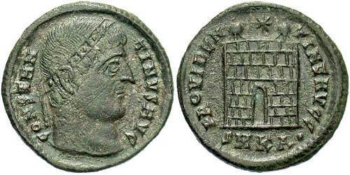 1 Follis /  AE3 Römische Kaiserzeit (27BC-395) Bronze Konstantin I (272 - 337)