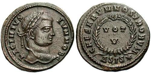 1 Follis /  AE3 Römische Kaiserzeit (27BC-395) Bronze Licinius II (315-326)