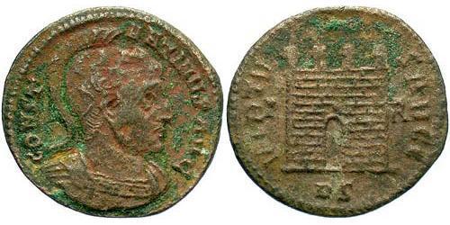 1 Follis /  AE3 Römische Kaiserzeit (27BC-395) Bronze Konstantin I (272 - 337)