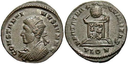 1 Follis /  AE3 Römische Kaiserzeit (27BC-395) Bronze Constantius II(317 - 361)