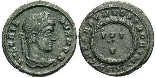 1 Follis /  AE3 Römische Kaiserzeit (27BC-395) Bronze Crispus (305 - 326)