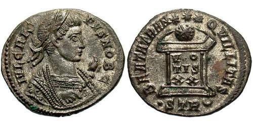 1 Follis /  AE3 Römische Kaiserzeit (27BC-395) Bronze Crispus (305 - 326)
