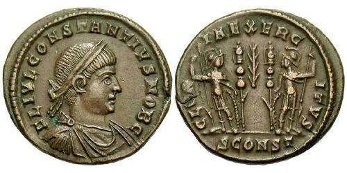 1 Follis /  AE3 Römische Kaiserzeit (27BC-395) Bronze Constantius II(317 - 361)