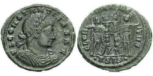 1 Follis /  AE3 Römische Kaiserzeit (27BC-395) Bronze Constans I (320-350)