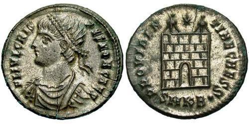 1 Follis /  AE3 Römische Kaiserzeit (27BC-395) Bronze Crispus (305 - 326)