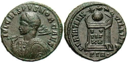 1 Follis /  AE3 Römische Kaiserzeit (27BC-395) Bronze Crispus (305 - 326)