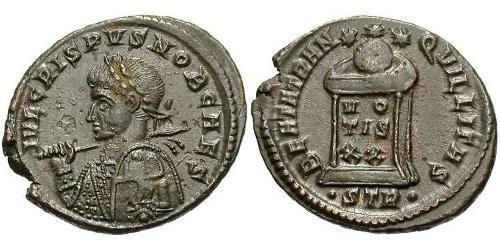 1 Follis /  AE3 Römische Kaiserzeit (27BC-395) Bronze Crispus (305 - 326)