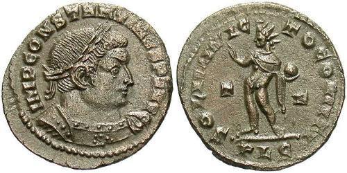 1 Follis /  AE3 Römische Kaiserzeit (27BC-395) Bronze Konstantin I (272 - 337)