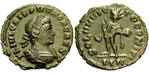 1 Follis /  AE3 Römische Kaiserzeit (27BC-395) Bronze Crispus (305 - 326)