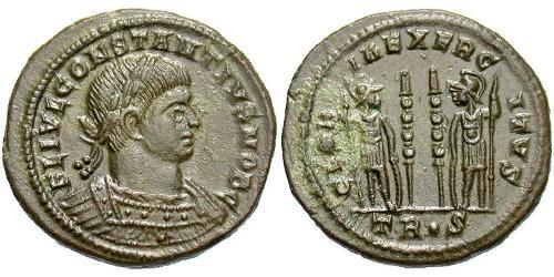 1 Follis /  AE3 Römische Kaiserzeit (27BC-395) Bronze Constantius II(317 - 361)