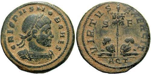 1 Follis /  AE3 Römische Kaiserzeit (27BC-395) Bronze Crispus (305 - 326)