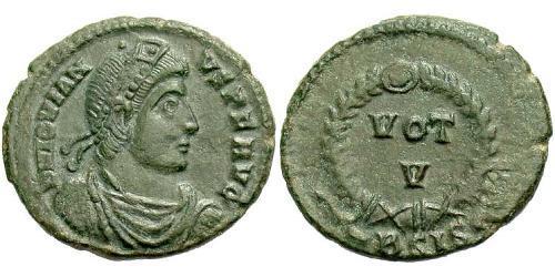 1 Follis /  AE3 Römische Kaiserzeit (27BC-395) Bronze Jovian (331- 364)