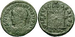 1 Follis /  AE3 Western Roman Empire (285-476) Bronze Constantius II (317 - 361)