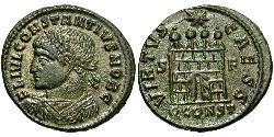 1 Follis /  AE3 Western Roman Empire (285-476) Bronze Constantius II (317 - 361)