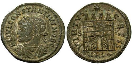 1 Follis /  AE3 Western Roman Empire (285-476) Bronze Constantius II (317 - 361)
