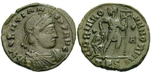 1 Follis /  AE3 Western Roman Empire (285-476) Bronze Gratian (359-383)