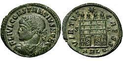 1 Follis /  AE3 Weströmisches Reich (285-476) Bronze Constantius II(317 - 361)