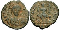 1 Follis /  AE3 Weströmisches Reich (285-476) Bronze Honorius (384-423)