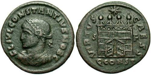1 Follis /  AE3 Weströmisches Reich (285-476) Bronze Constantius II(317 - 361)