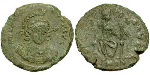 1 Follis /  AE3 Weströmisches Reich (285-476) Bronze Honorius (384-423)