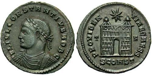 1 Follis /  AE3 Weströmisches Reich (285-476) Bronze Constantius II(317 - 361)