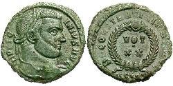 1 Follis /  AE3 Impero romano (27BC-395) Bronzo Costantino I (272 - 337)