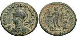 1 Follis /  AE3 Impero romano (27BC-395) Bronzo Licinius II (315-326)