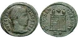 1 Follis /  AE3 Impero romano (27BC-395) Bronzo Costantino I (272 - 337)