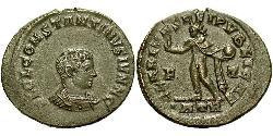 1 Follis /  AE3 Impero romano (27BC-395) Bronzo Costanzo II (317 - 361)