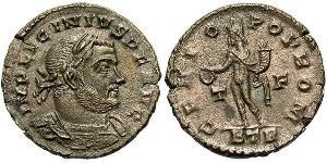 1 Follis /  AE3 Impero romano (27BC-395) Bronzo Licinio I (265-324)