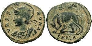 1 Follis /  AE3 Impero romano (27BC-395) Bronzo Costantino I (272 - 337)