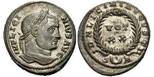1 Follis /  AE3 Impero romano (27BC-395) Bronzo Licinio I (265-324)