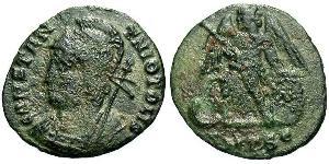1 Follis /  AE3 Impero romano (27BC-395) Bronzo Costantino I (272 - 337)