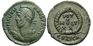 1 Follis /  AE3 Impero romano (27BC-395) Bronzo Giuliano II  (331-363)