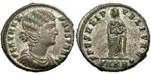 1 Follis /  AE3 Impero romano (27BC-395) Bronzo Fausta (289-326)