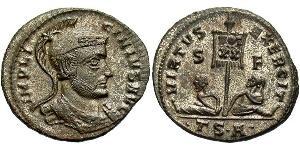 1 Follis /  AE3 Impero romano (27BC-395) Bronzo Licinio I (265-324)
