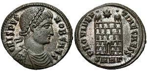 1 Follis /  AE3 Impero romano (27BC-395) Bronzo Crispo (305 - 326)