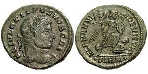 1 Follis /  AE3 Impero romano (27BC-395) Bronzo Crispo (305 - 326)