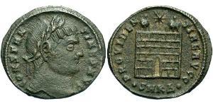 1 Follis /  AE3 Impero romano (27BC-395) Bronzo Costantino I (272 - 337)