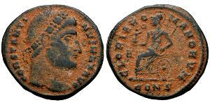 1 Follis /  AE3 Impero romano (27BC-395) Bronzo Costantino I (272 - 337)