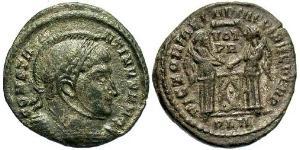 1 Follis /  AE3 Impero romano (27BC-395) Bronzo Costantino I (272 - 337)