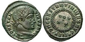 1 Follis /  AE3 Impero romano (27BC-395) Bronzo Costantino I (272 - 337)