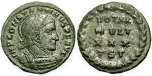 1 Follis /  AE3 Impero romano (27BC-395) Bronzo Costantino I (272 - 337)