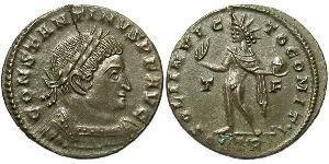 1 Follis /  AE3 Impero romano (27BC-395) Bronzo Costantino I (272 - 337)