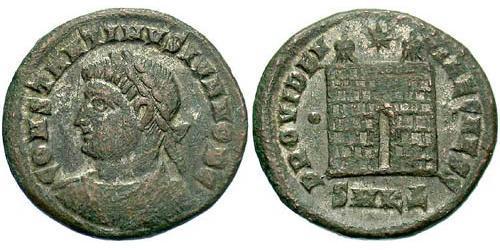 1 Follis /  AE3 Impero romano (27BC-395) Bronzo Costantino I (272 - 337)
