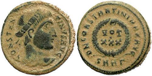 1 Follis /  AE3 Impero romano (27BC-395) Bronzo Costantino I (272 - 337)